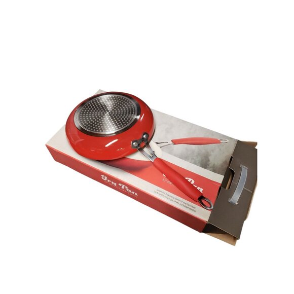 New In Box Parini Cookware 9.5" Fry Pan - Red - Picture 3 of 4